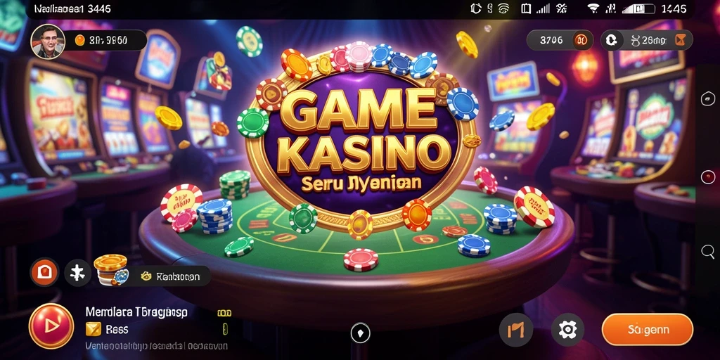 Tampilan menakjubkan dari gameplay Kasino yang memikat.