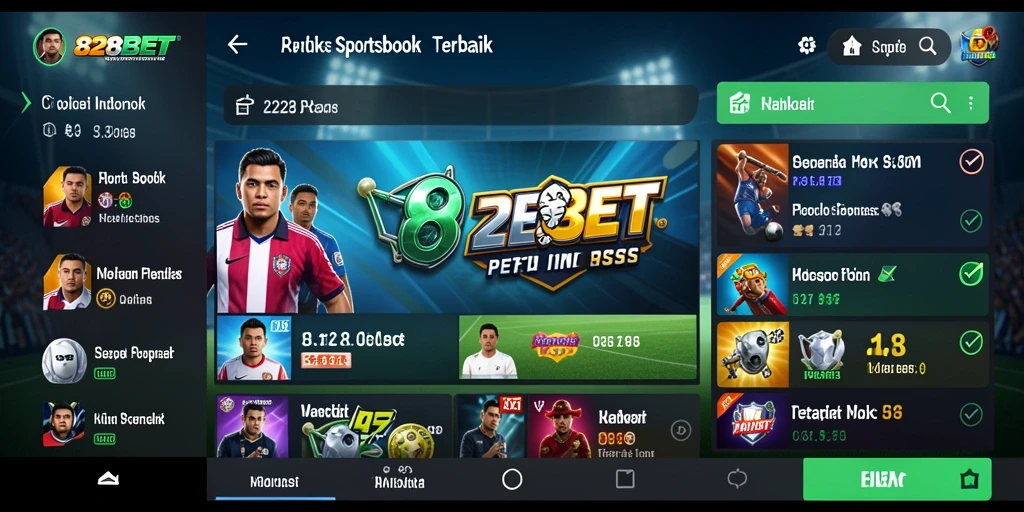 Tampilan menarik dari gameplay taruhan di 828BET.