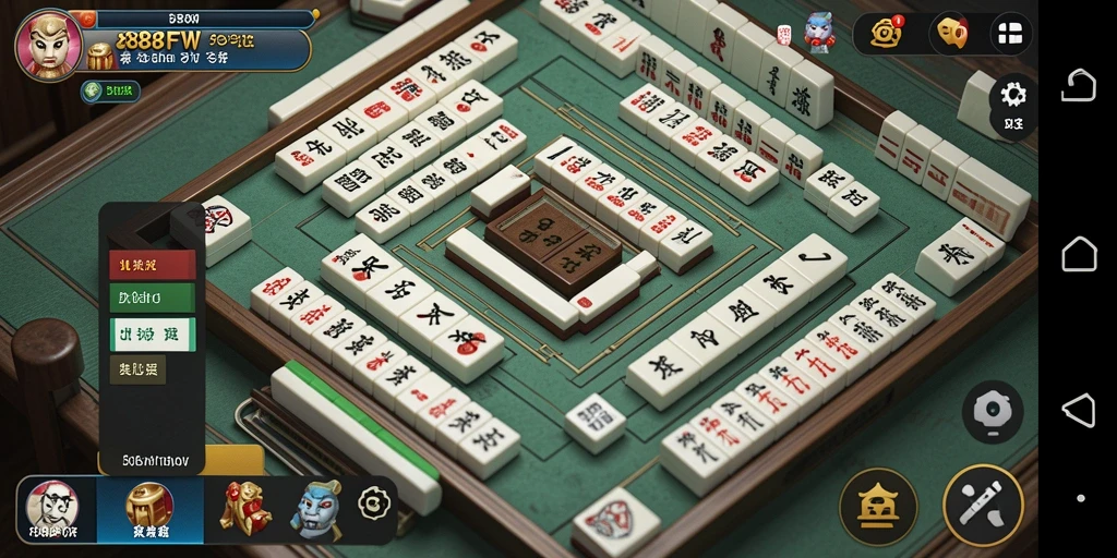 Tampilan gameplay Mahjong dari 888FW yang menarik dan menantang.