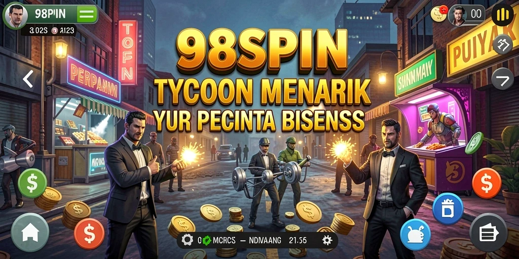 Screenshot gameplay 98SPIN menampilkan elemen Tycoon yang menarik.
