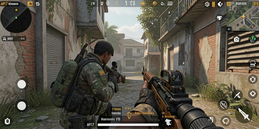 Tampilan gameplay seru dan mendebarkan di API77.