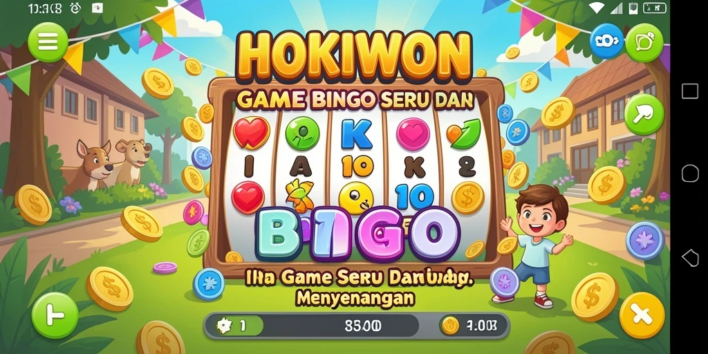 Screenshot HOKIWON menunjukkan gameplay seru dan interaksi antar pemain.