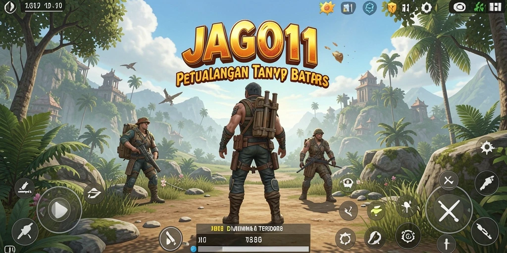 Tampilan gameplay JAGO11 yang memukau di dunia terbuka.