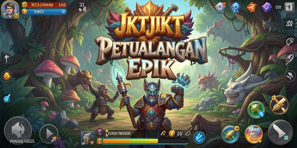 Tampilan gameplay JKTJKT yang menakjubkan dengan grafik epik.