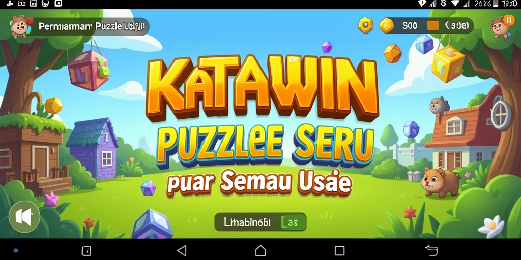 Tampilan gameplay KATAWIN menampilkan tantangan puzzle yang menarik.
