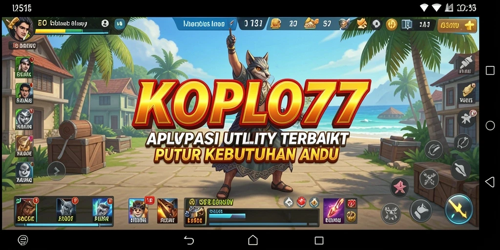 Tampilan antarmuka KOPLO77 yang sederhana dan efektif.