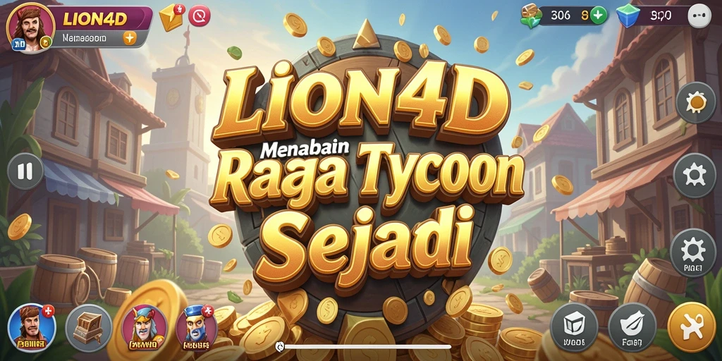 Tampilan layar gameplay LION4D yang mendebarkan dalam dunia Tycoon.