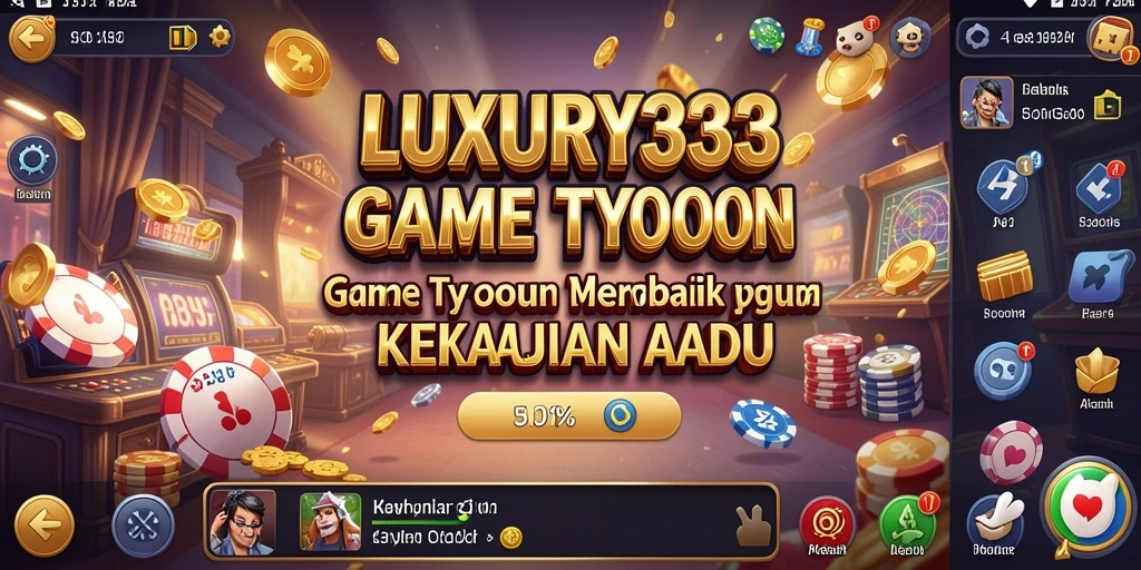 Tampilan gameplay LUXURY333 menampilkan manajemen bisnis yang menarik.