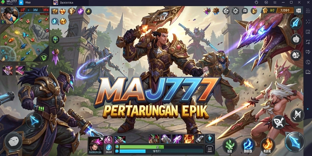 Tampilan luar biasa dari gameplay MOBA di MAJ777.