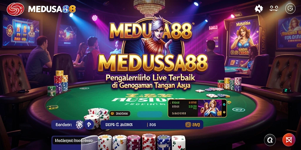 Tampilan seru permainan Live Casino di MEDUSA88.