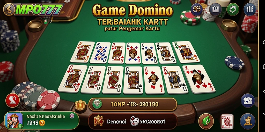 Tampilan gameplay dari MPO777 yang menampilkan pemain menikmati permainan Domino.