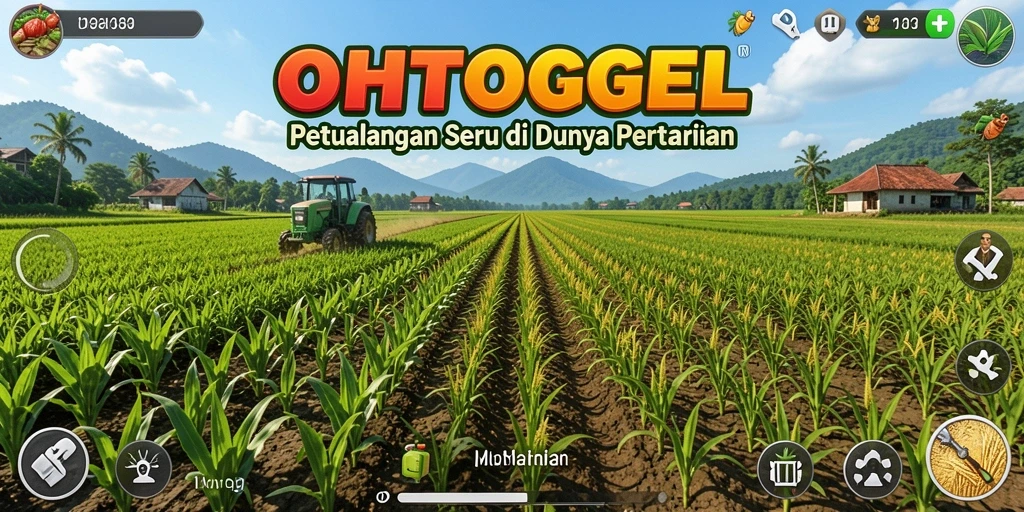 Tampilan gameplay OHTOGEL yang menakjubkan saat bertani.