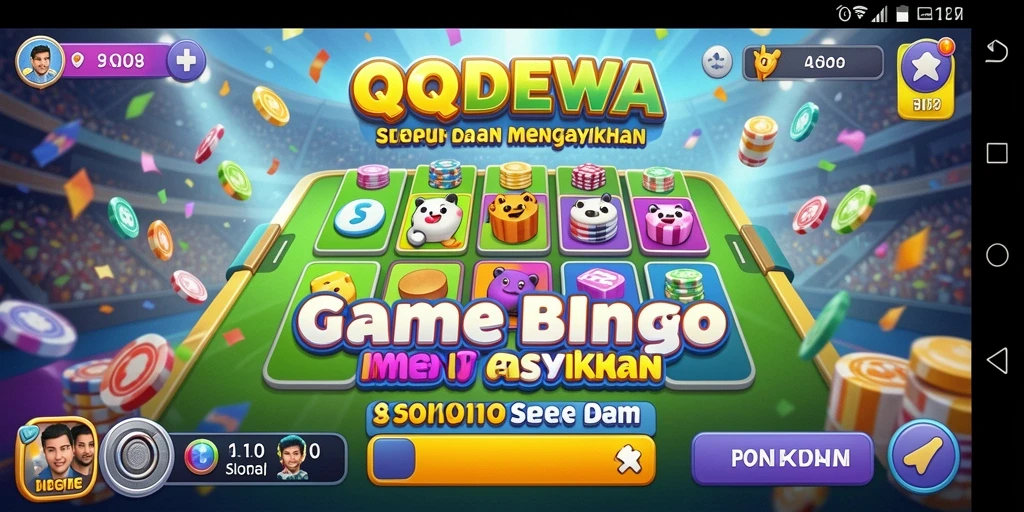 Screenshot gameplay QQDEWA menampilkan aksi seru permainan Bingo.