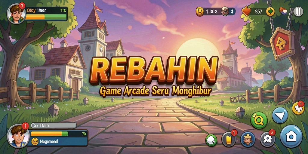 Screenshot gameplay REBAHIN yang menunjukkan tantangan seru.