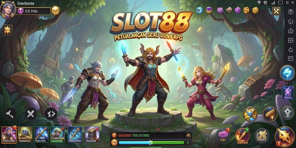 Tampilan screenshot dari gameplay RPG yang menegangkan dan interaktif.