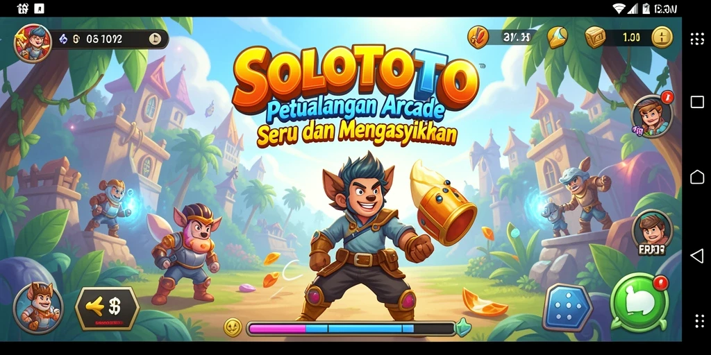 Tampilan gameplay SOLOTOTO dengan aksi seru di setiap level.