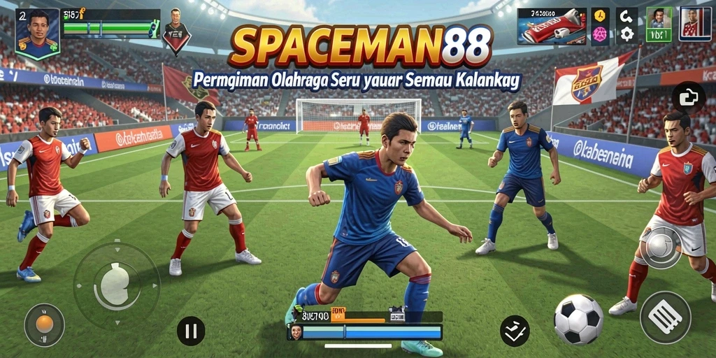 Tangkapan layar menampilkan aksi seru dalam permainan SPACEMAN88.