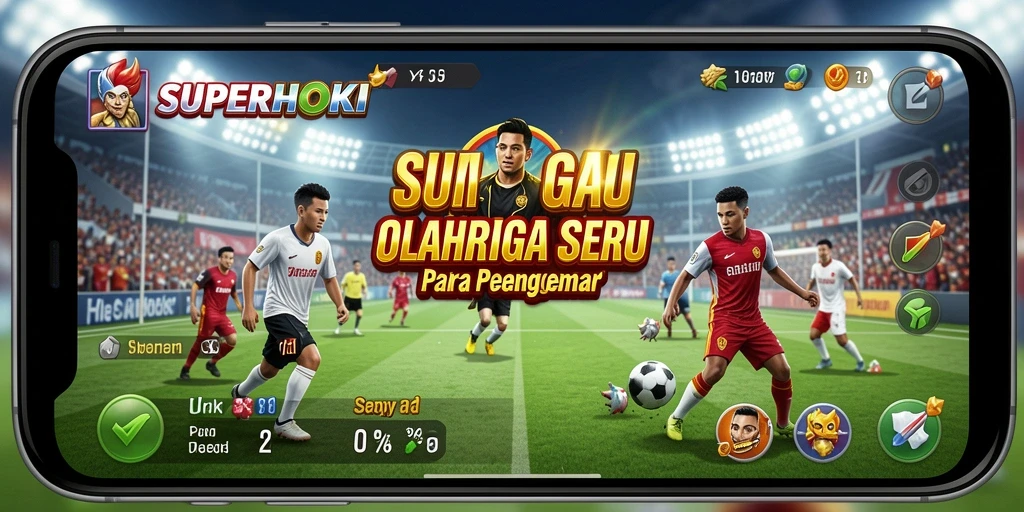 Tampilan gameplay SUPERHOKI yang menegangkan dan menarik perhatian.