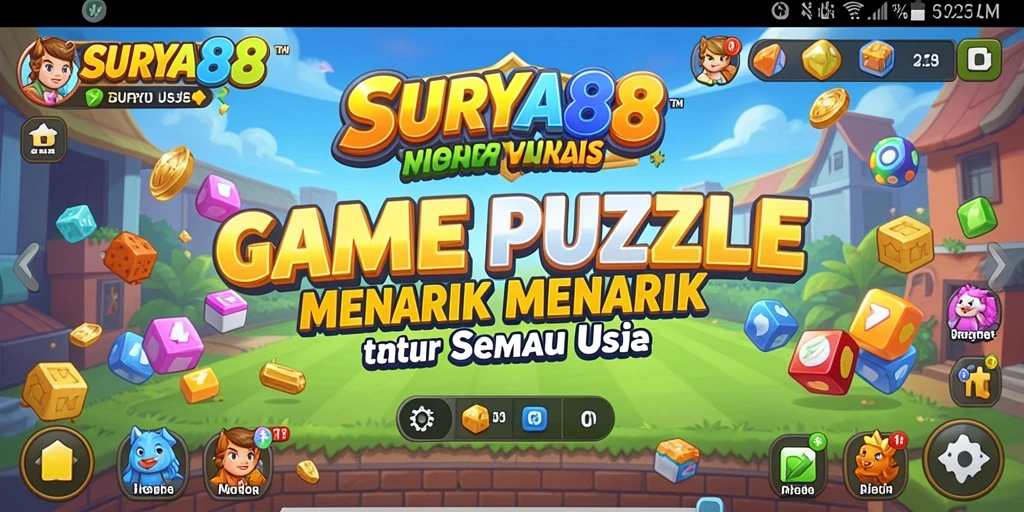 Tampilan gameplay SURYA88 yang menarik dan penuh warna.